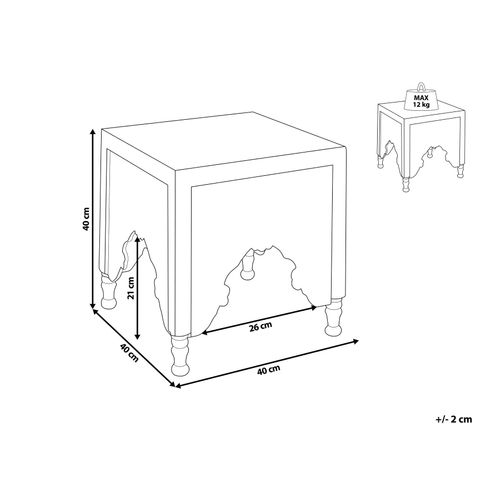 Table D'appoint En Bois De Manguier Clair Kadma
