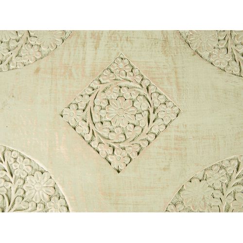 Lot De 2 Tables D'appoint En Bois De Manguier Vert Et Doré Belidha