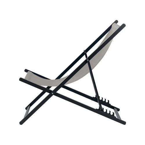 Chaise Longue Métal Gris Locri Ii