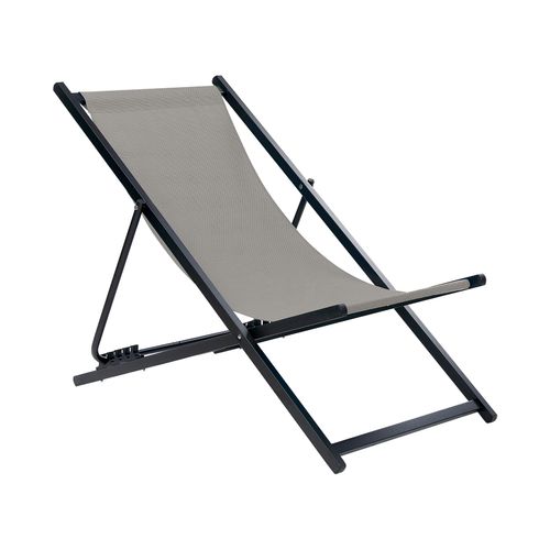 Chaise Longue Métal Gris Locri Ii