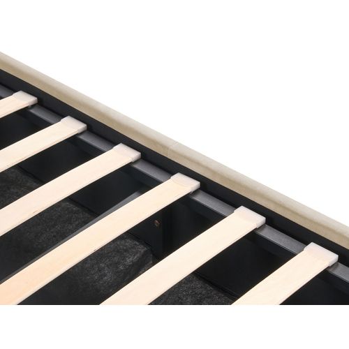 Lit Avec Coffre En Velours Beige 180 X 200 Cm Rochefort