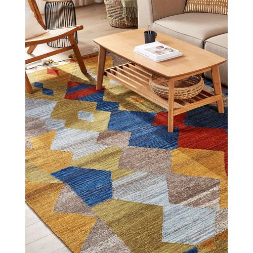 Tapis Kilim En Laine Multicolore 200 X 300 Cm Arzakan