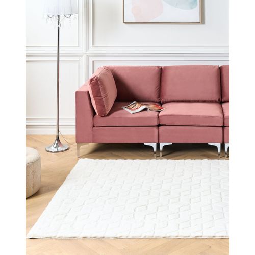 Tapis En Fausse Fourrure De Lapin Blanc 160 X 230 Cm Thatta