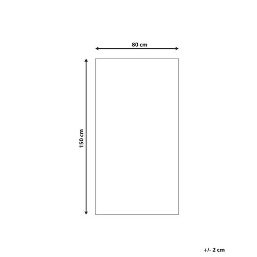 Tapis En Fausse Fourrure De Lapin Noir 80 X 150 Cm Thatta