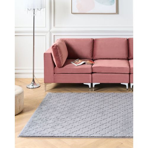 Tapis En Fausse Fourrure Gharo Gris 160 X 230 Cm
