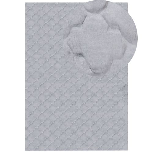 Tapis En Fausse Fourrure Gharo Gris 160 X 230 Cm