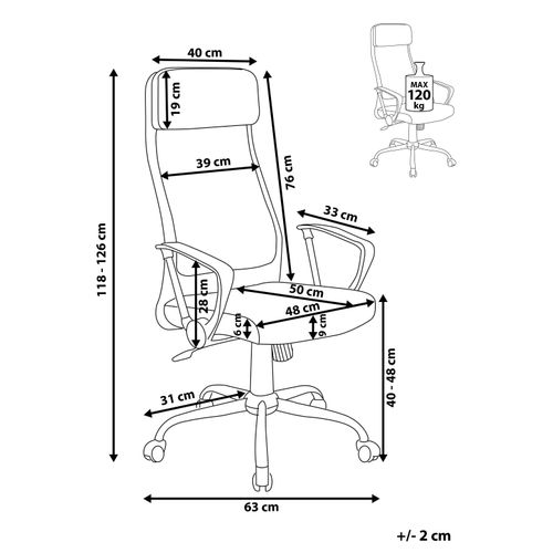 Chaise De Bureau Beige Pioneer