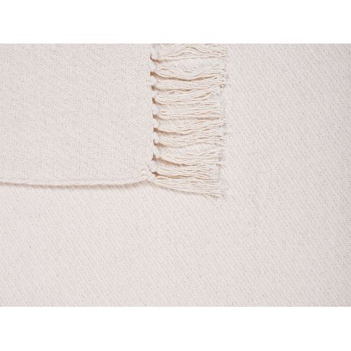 Plaid En Coton Beige 125 X 150 Cm Yarsa