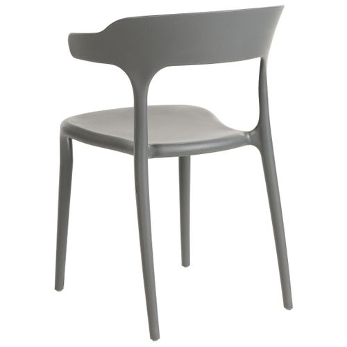 Chaise De Jardin Set De 8 Matière Synthétique Gris Gubbio