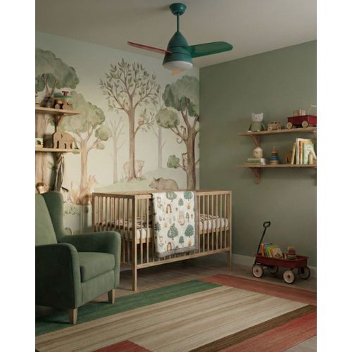 Ventilateur De Plafond Avec Lumière Multicolore Strawberry