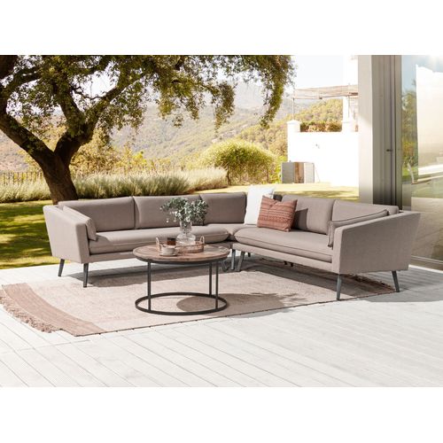 Canapé D'angle De Jardin 5 Places Loretello Beige