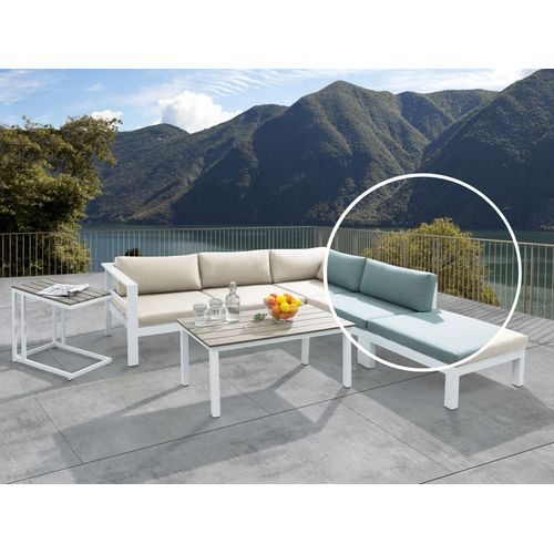 Set De Salon Aluminium Beige/vert Messina