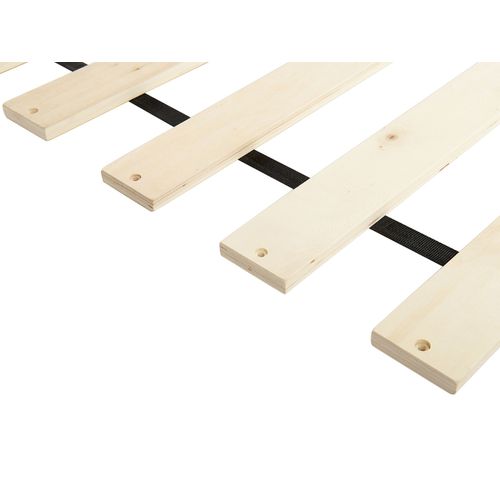 Lit Avec Sommier Tissu Millay 180 X 200 Cm Blanc Cassé