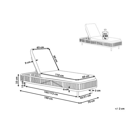Transat Avec Coussin Osini Beige