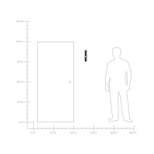 Applique LED D'extérieur Avec Détecteur De Mouvement 30 Cm Noir Savane