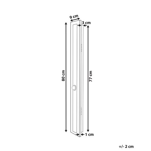 Applique LED D'extérieur Avec Détecteur De Mouvement 80 Cm Noir Savane