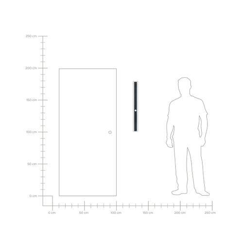 Applique LED D'extérieur Avec Détecteur De Mouvement 80 Cm Noir Savane