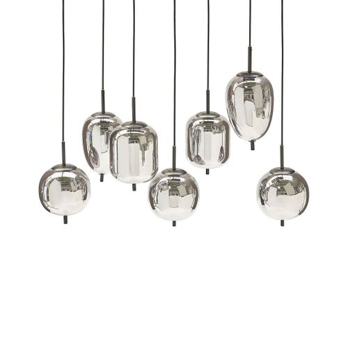 Lampe Suspension Tarlo Verre Laiton