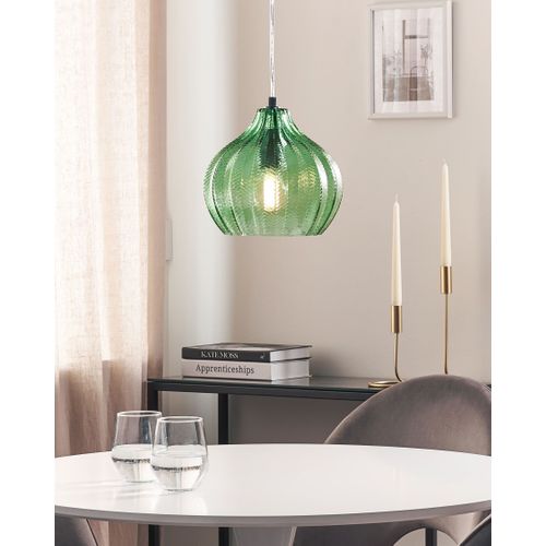 Lampe Suspension Keila Verre Vert