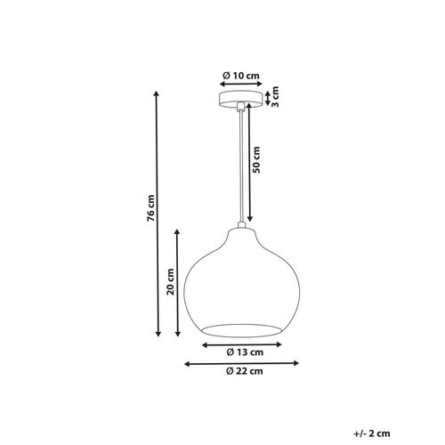 Lampe Suspension Keila Verre Vert
