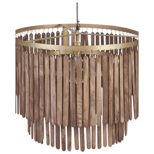 Lampe Suspension Kaveri Bois De Manguier Marron