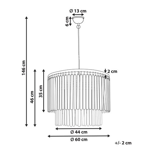 Lampe Suspension Kaveri Bois De Manguier Marron