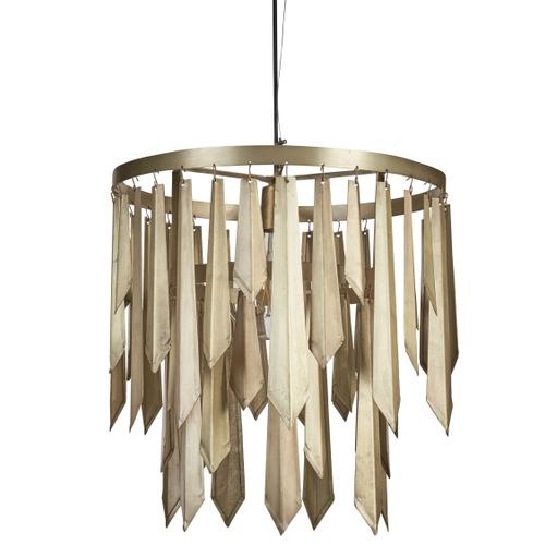 Lustre Chambal Métal Laiton