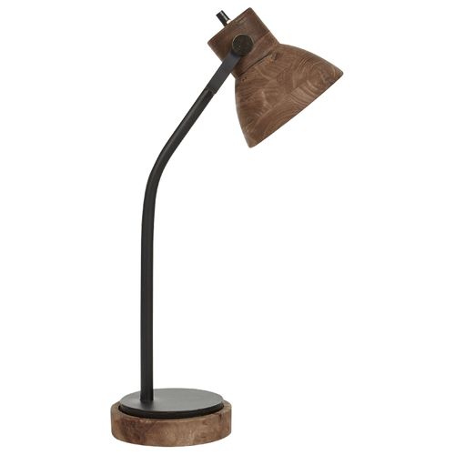 Lampe De Bureau Kolar Bois De Manguier Marron Foncé