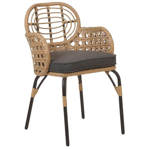 Chaise De Jardin Set De 6 Naturel Pratello