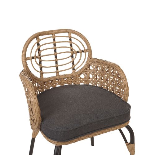 Chaise De Jardin Set De 6 Naturel Pratello