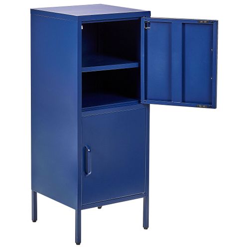 Armoire à 2 Portes En Métal Bleu Marine Huron