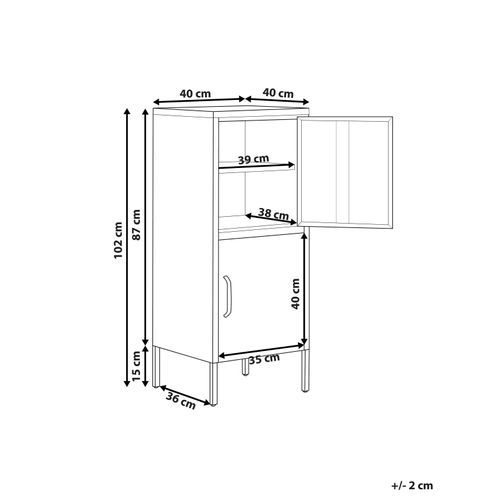 Armoire à 2 Portes En Métal Bleu Marine Huron