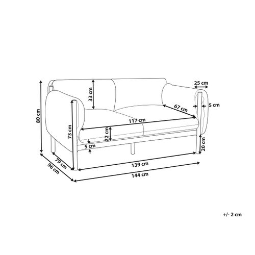 Canapé De Jardin 2 Places Esperia Métal Gris