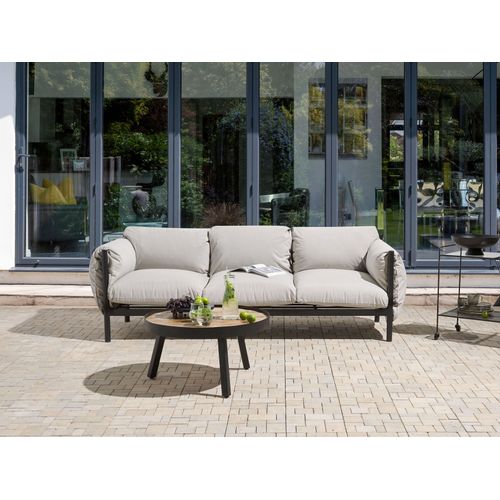 Canapé De Jardin 3 Places Esperia Métal Gris