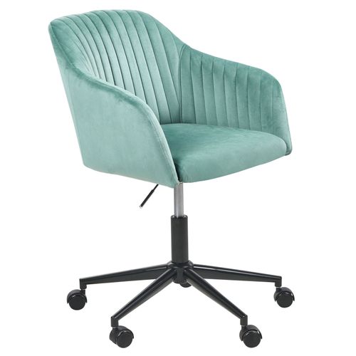 Chaise De Bureau Velours Vert Menthe Venice