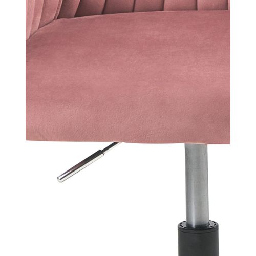 Chaise De Bureau Velours Rose Venice