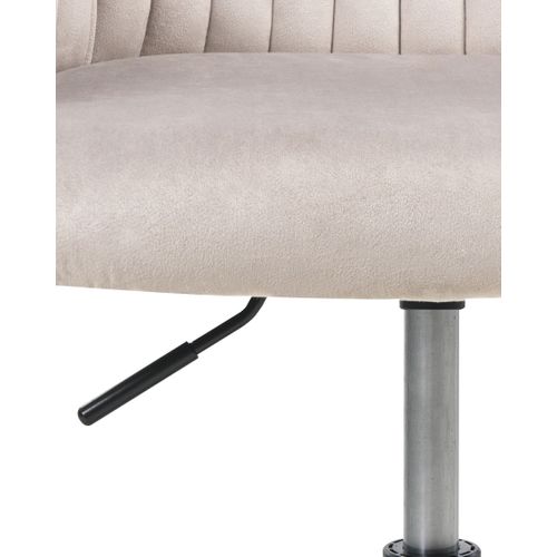 Chaise De Bureau Velours Taupe Venice