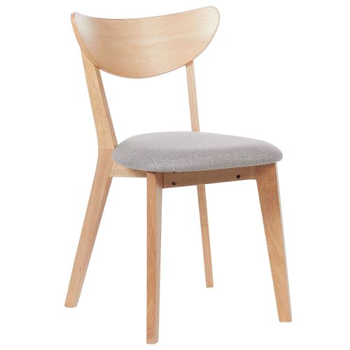 Chaise De Salle à Manger Set De 2 Bois Clair Erie