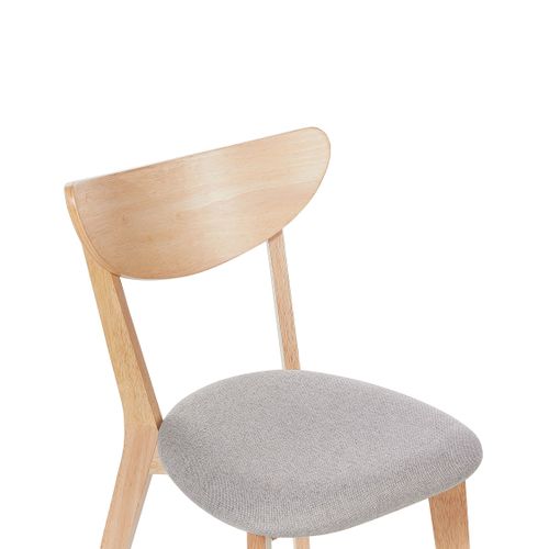 Chaise De Salle à Manger Set De 2 Bois Clair Erie