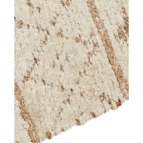 Tapis En Chanvre 300 X 400 Cm Beige Sanao