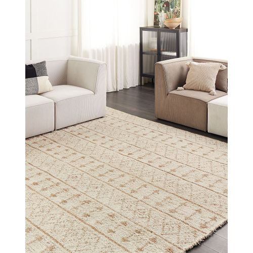 Tapis En Chanvre 300 X 400 Cm Beige Sanao