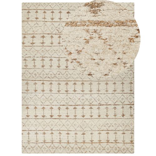 Tapis En Chanvre 300 X 400 Cm Beige Sanao