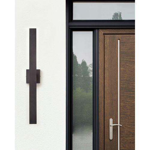 Applique Murale à LED D'extérieur Noire Melgam