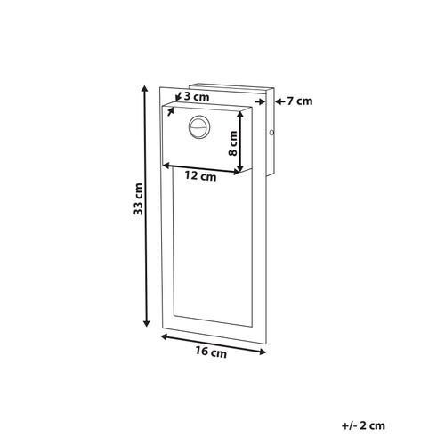 Applique Murale à LED D'extérieur Noire Elliot