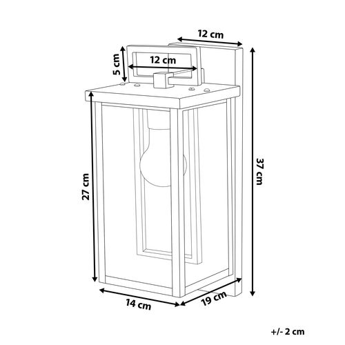 Applique Murale D'extérieur Noire Gala