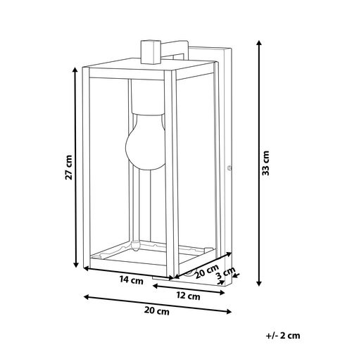 Applique Murale D'extérieur Noire Megget