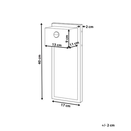 Applique Murale à LED D'extérieur Grise Carron
