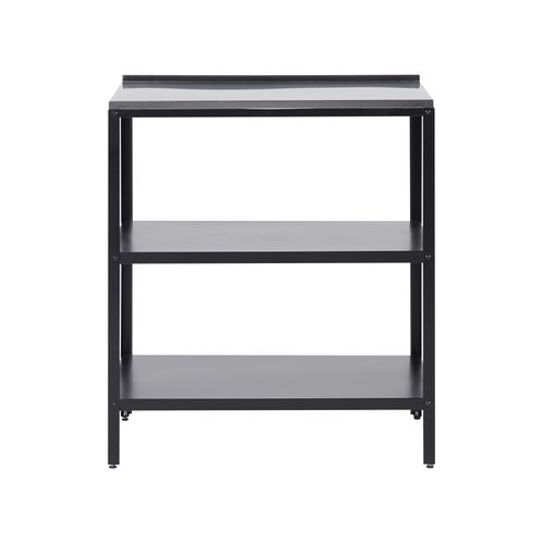 Ilot De Cuisine Extérieure Vilama Métal Noir