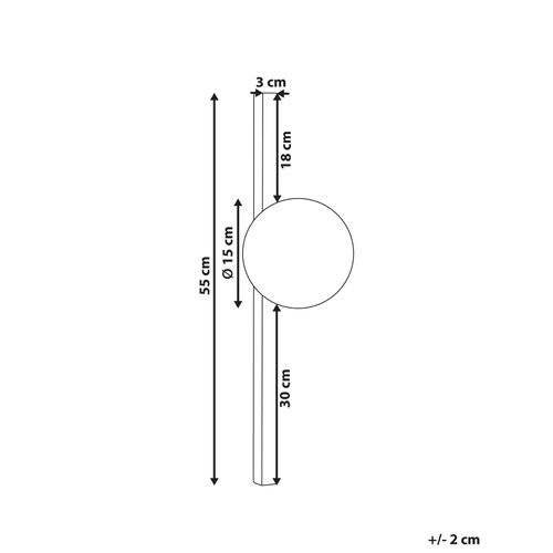 Applique Murale En Métal Noir Isabella