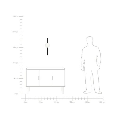 Applique Murale En Métal Noir Isabella